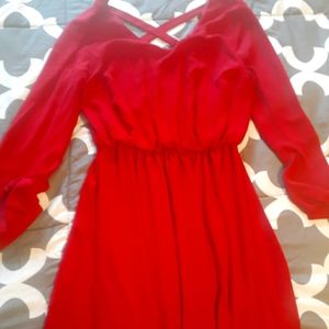 Dress With Strapped Back